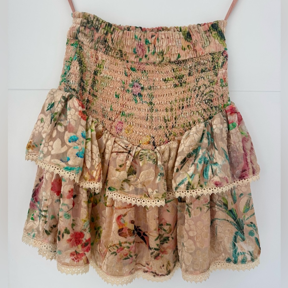 Hemant & Nandita - Burnout Velvet Skirt (XS)